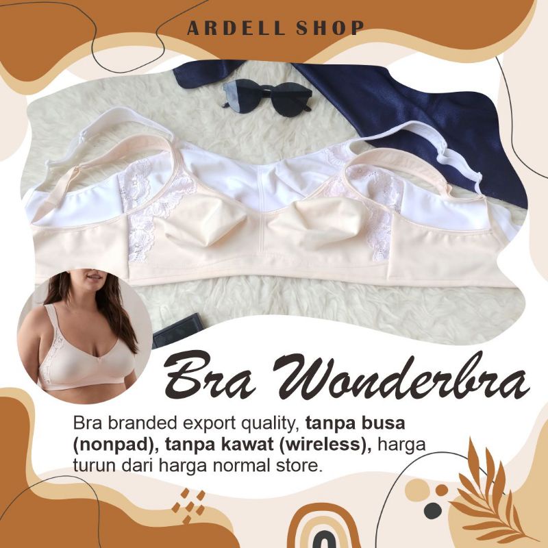 DW BRA WANITA TANPA KAWAT WONDERBRA BIG SIZE 44C 46C 46D 46E LPP MAMABRA
