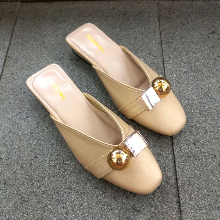 Best Seller Shabrina Alova Gold Sepatu Big Size Jumbo 41-45