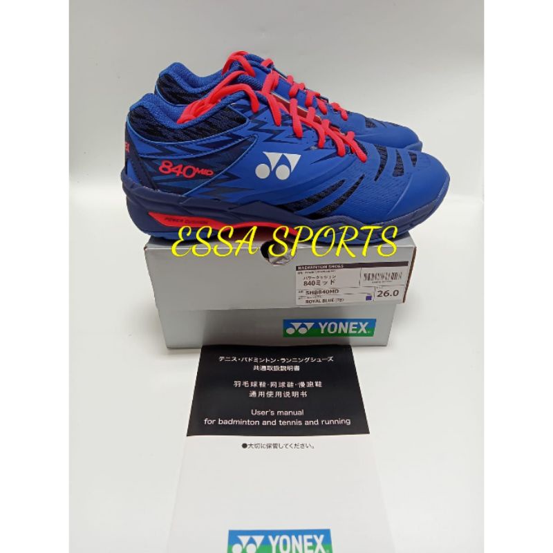 SEPATU BADMINTON YONEX SHB840 NEW COLOR ROYAL BLUE JP CODE ORIGINAL