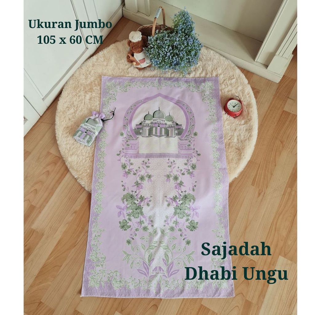ABA - AGENBAJU - SAJADAH TRAVEL | SAJADAH SOUVENIR UMROH | SAJADAH JUMBO - oleh oleh haji - tahlihan - souvernir - bingkisan haji - 40 harian-thr lebaran -oleh oleh umroh - umroh-sedekah (READY STOCK)-SAJADAH DHABI UNGU