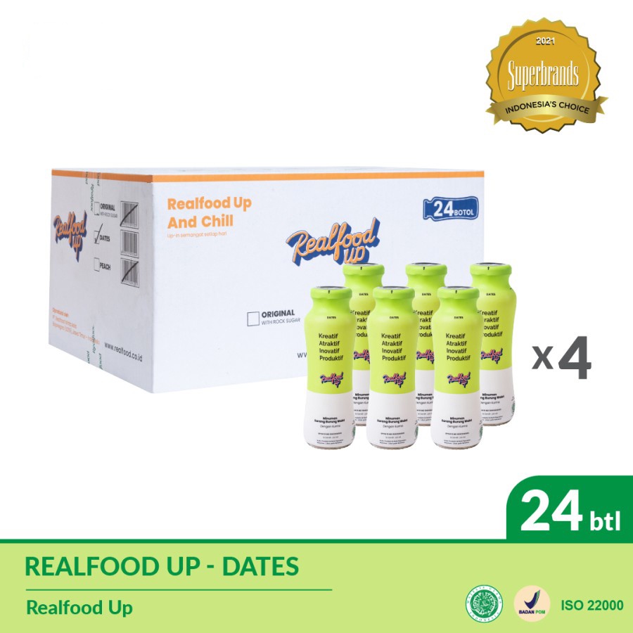

Realfood Up Active Minuman Sarang Burung Walet Dates Kurma 24 pcs