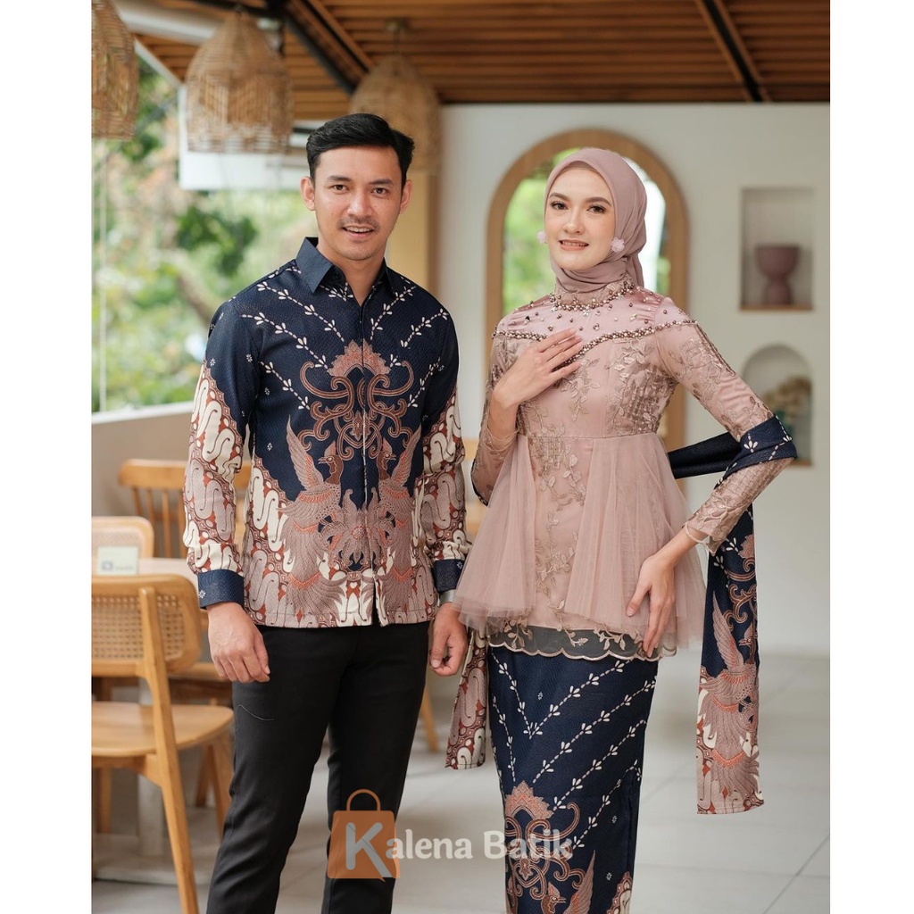 Kebaya Couple Amera Series Kebaya Batik Couple Terbaru Lamaran Wisuda Kondangan Tunangan Modern