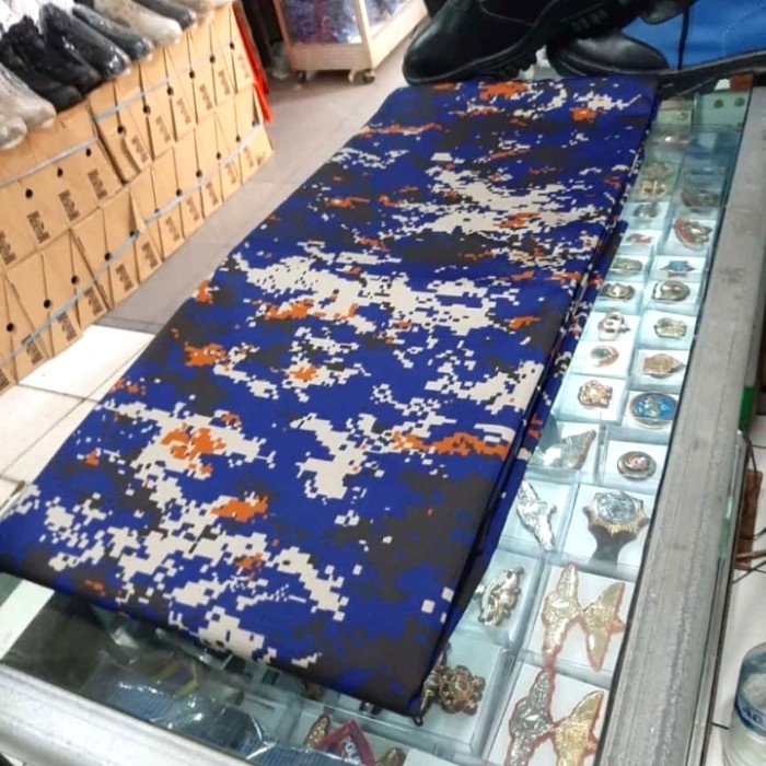 Univ Kain Loreng Polair 4 Meter Bahan Baju Pdl Polairud Bahan Sritek Asli