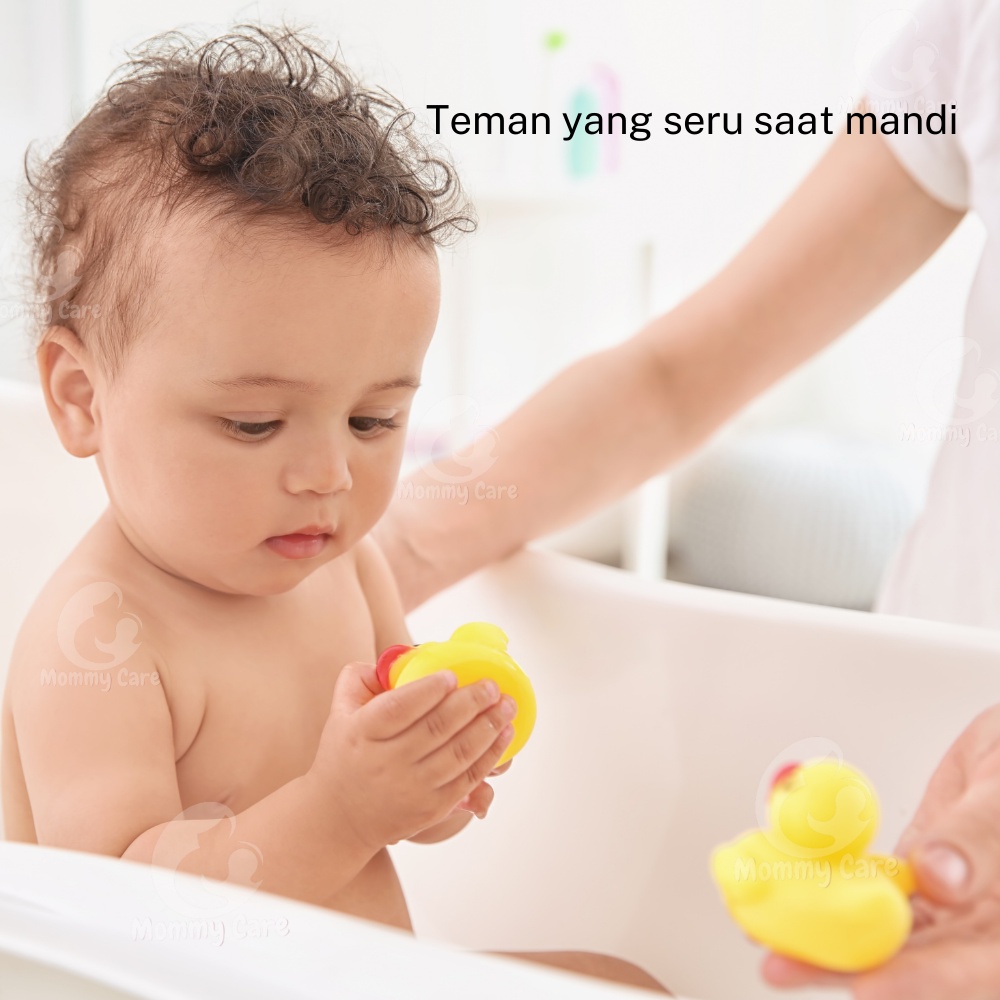 MOMMYCARE MAINAN BEBEK BERENANG SET 4 PCS MAINAN MANDI ANAK BISA BUNYI