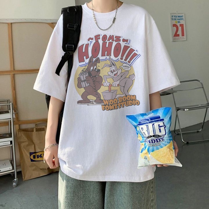 RDGF official shop/kemeja leher bulat/kaos murah/kaos cotton/kaos bagus/Kaos Bugs Bunny/kaos kekinian/atasan kaos/Kaos pria/baju kaos oversize/kaos t shirt oversize/kaos hitam oversizePRIA &amp; WANITA (UNISEX)