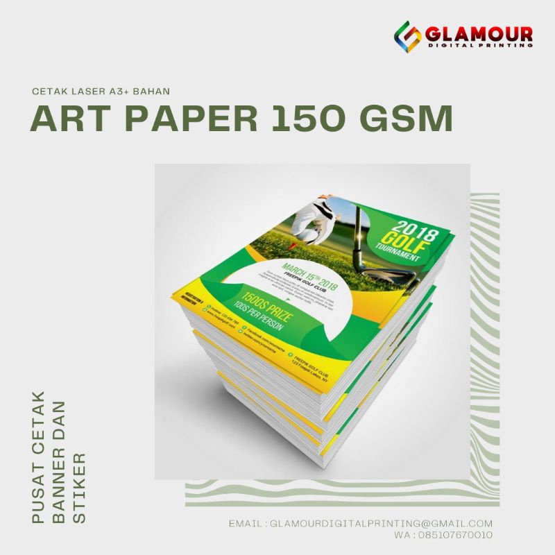 Cetak Kertas Art Paper 150gsm