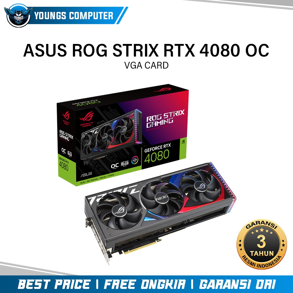 VGA ASUS GeForce RTX 4080 ROG STRIX OC 16GB GDDR6X | RTX4080 16G DDR6X