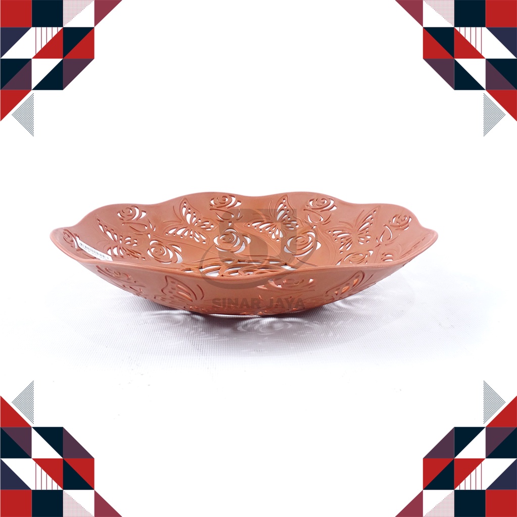 Piring Plastik/Piring Ukir/Piring Pl Ukir (L) Jb Galaxy