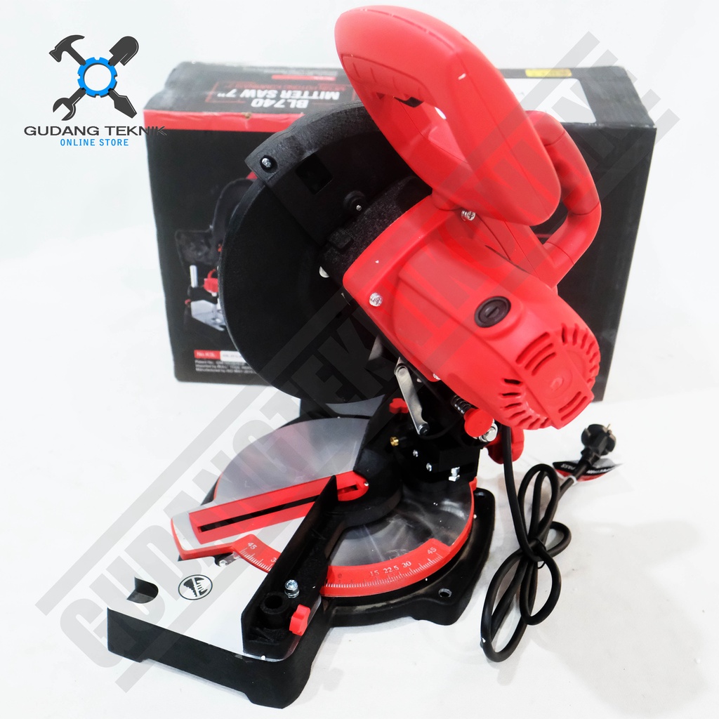 Mesin Potong Aluminium 7&quot; BULL BL740 Mittersaw / Mesin Mitter Miter Saw Mitersaw 7 Inch BL 710 BULL