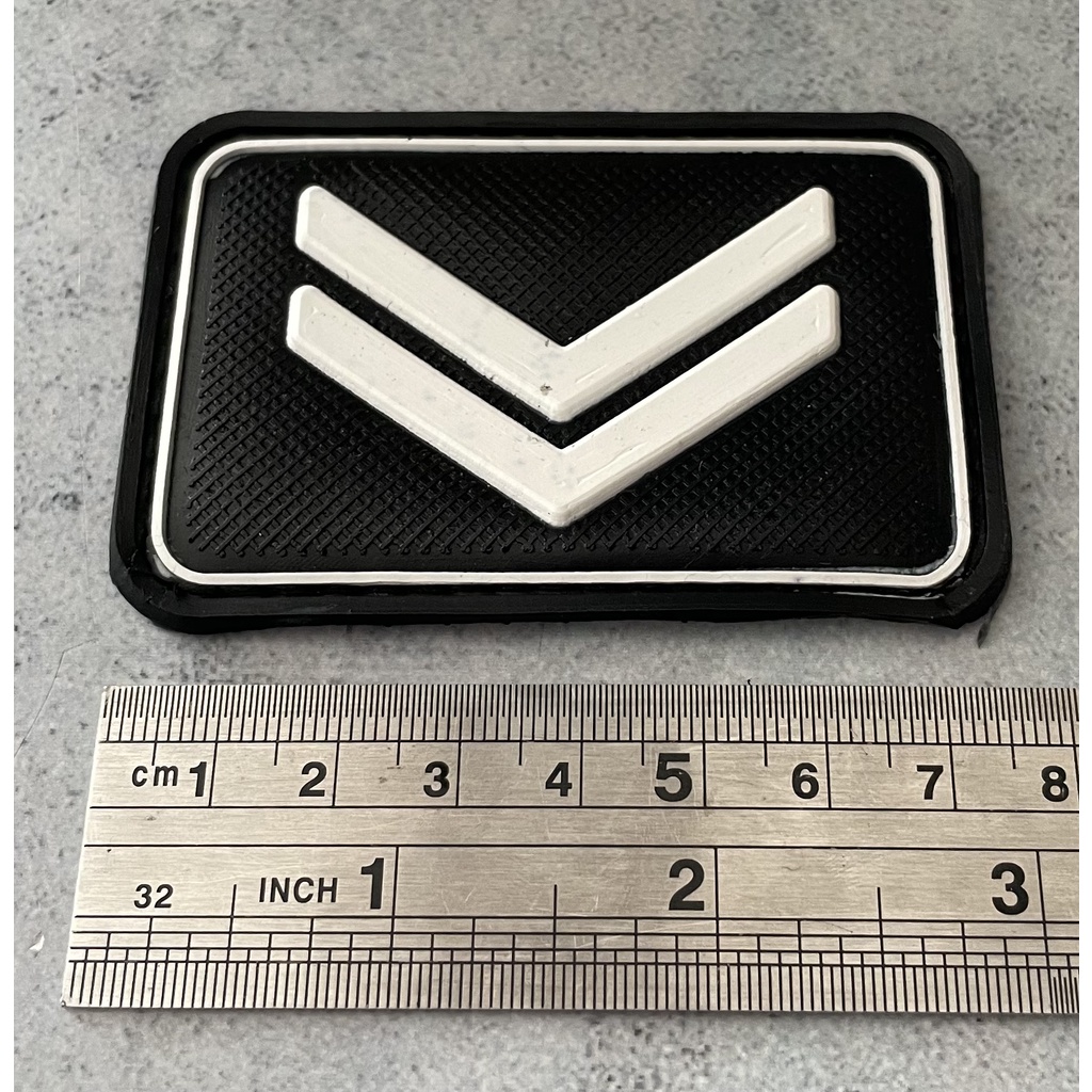 Patch Briptu Polis* (^2) - Patch Velcro Police Briptu  - Prepetan Pangkat Briptu  - Velcro Karet