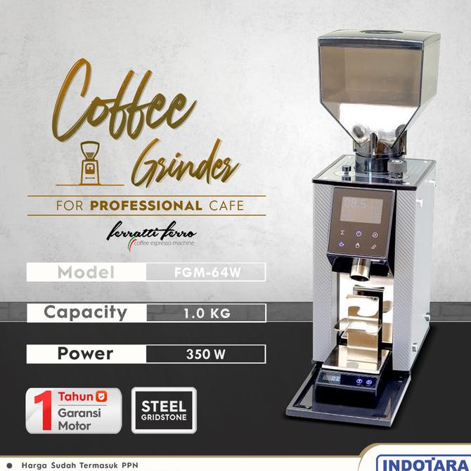 Coffee Grinder Machine / Alat Penggiling Kopi Ferratti Ferro FGM-64W