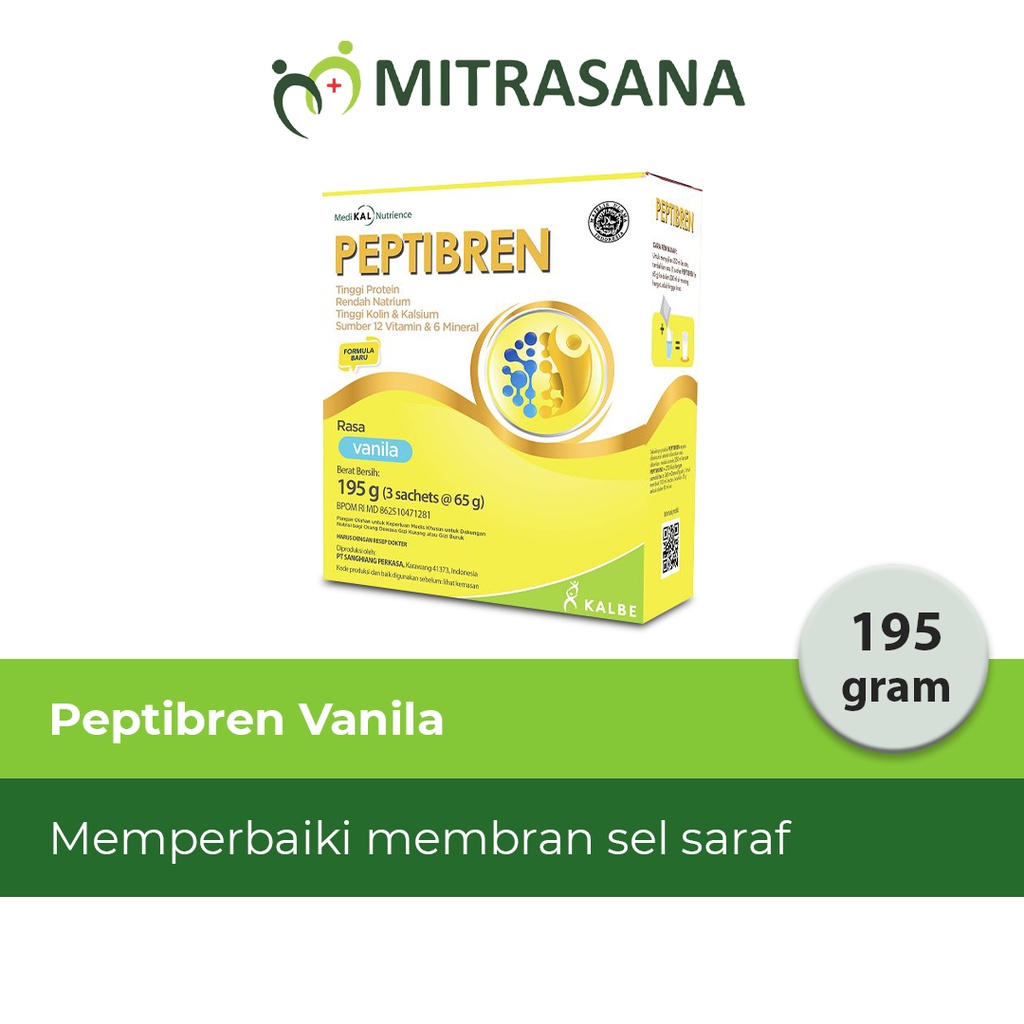 

Peptibren Vanilla - 195gr - Membantu Memenuhi Nutrisi Pada Kondisi Malnutrisi