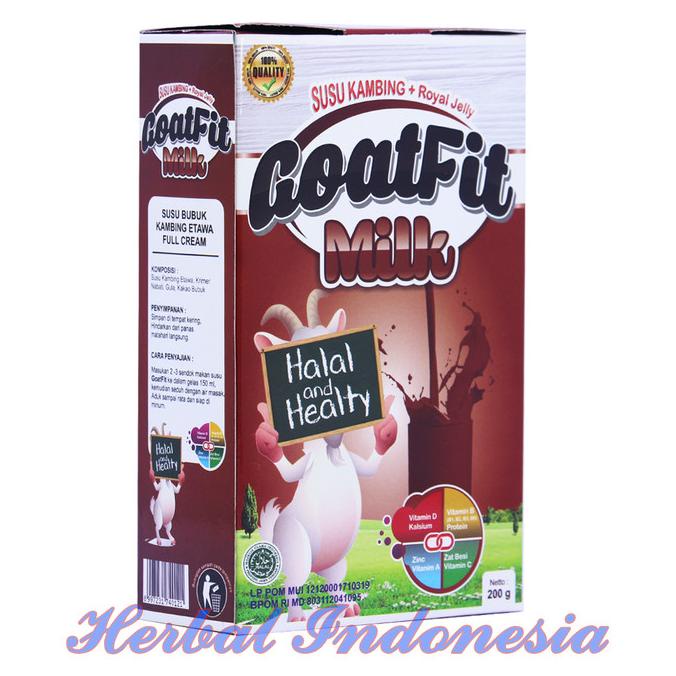 

NEW SALE GOATFIT MILK COKLAT SUSU KAMBING ETTAWA PLUS ROYAL JELLY PENGIRIMAN CEPAT