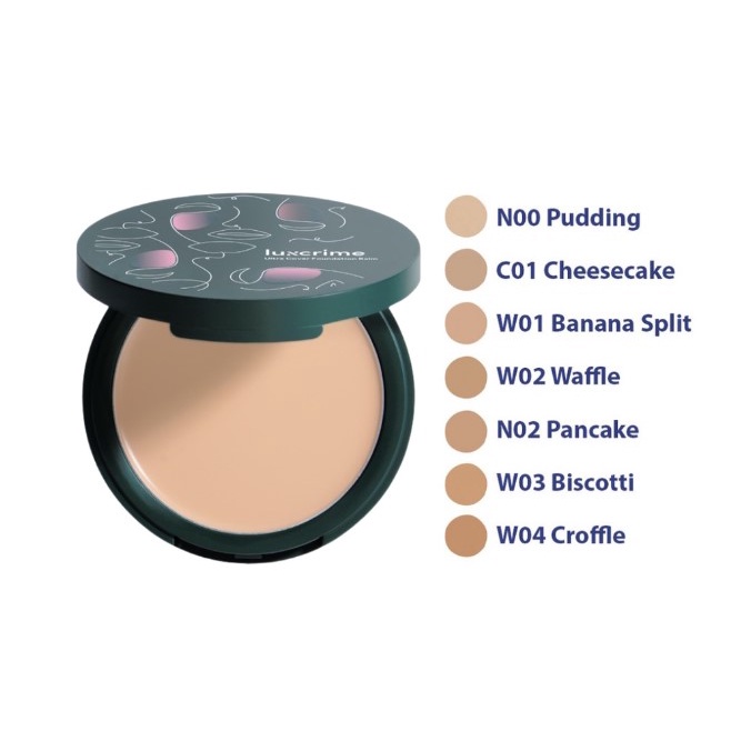 [BPOM] Luxcrime Ultra Cover Foundation Balm 100%ORI Banana split CHEESECAKE PUDDING PANCAKE BANANA S