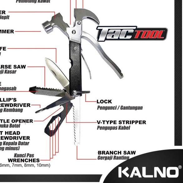 Tactool 18 In 1 - Alat Multifungsi Di Saku Anda