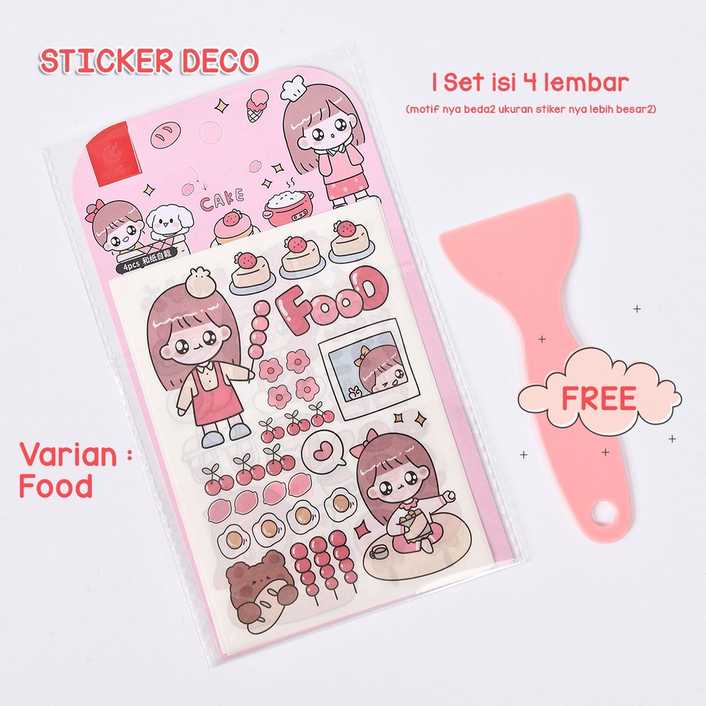 1 set isi 4 Lembar Sticker Deco Aesthetic Lucu Momo Stiker Anti Air Tumblr DIY Hp Dekorasi Buku Diary Memo Journal Catatan Harian Anak Sekolah Alat Tulis Bahan Stiker Transparant Bisa Untuk Kado Ulang Tahun Bahan Kertas @gudang_wallpaper