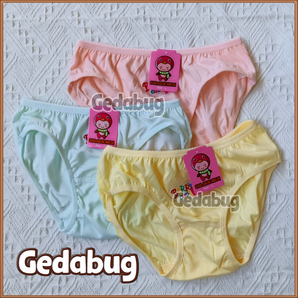 Celana dalam Anak Golden Nick 1189 Warna Muda | CD anak motif bahan katun Berkualitas | Gedabug