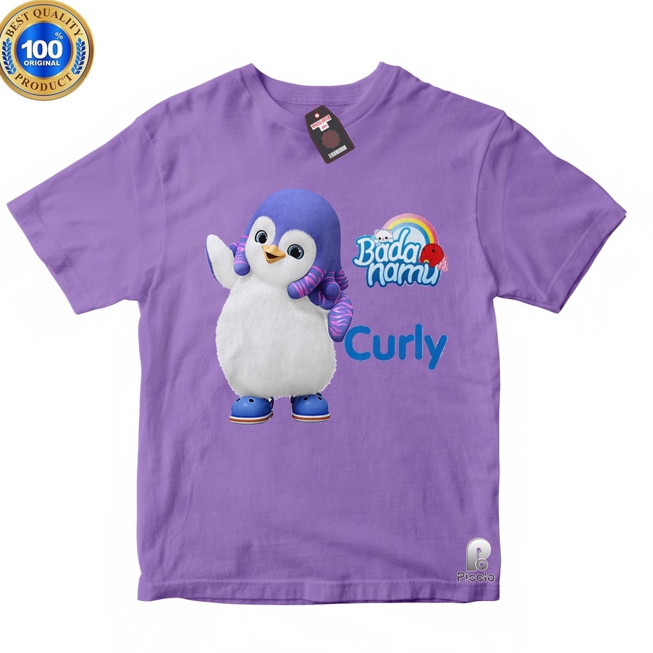 BAJU ANAK KAOS ATASAN ANAK KARAKTER CURLY BADANAMU Bahan Cottun