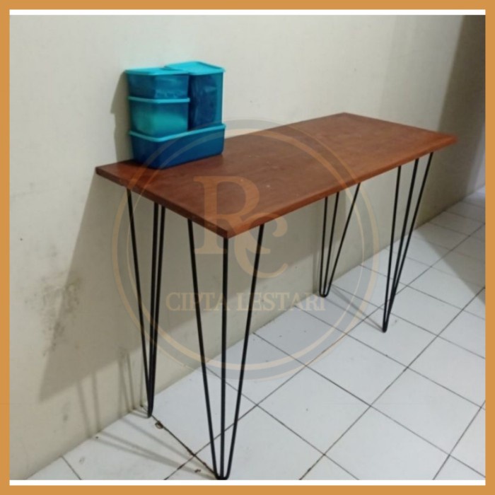 Meja Bar Meja Bar Kayu Tinggi 100Cm