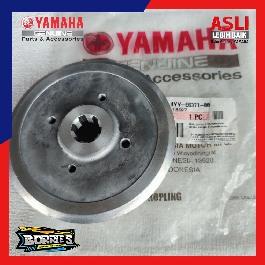 Boss Clutch Kaki Empat 4 4YY-E6371-00 Rumah Kopling Yamaha F1ZR FIZR F1Z FIZ R F1 Force 1 Alfa Origi