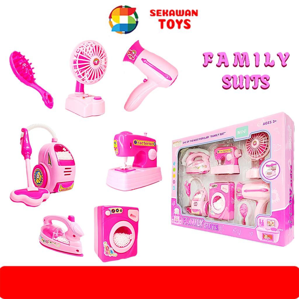 Sekawantoys Mainan Anak Peralatan Alat  Rumah Tangga / Family Suits Set TERMURAH!! (ZM3602)