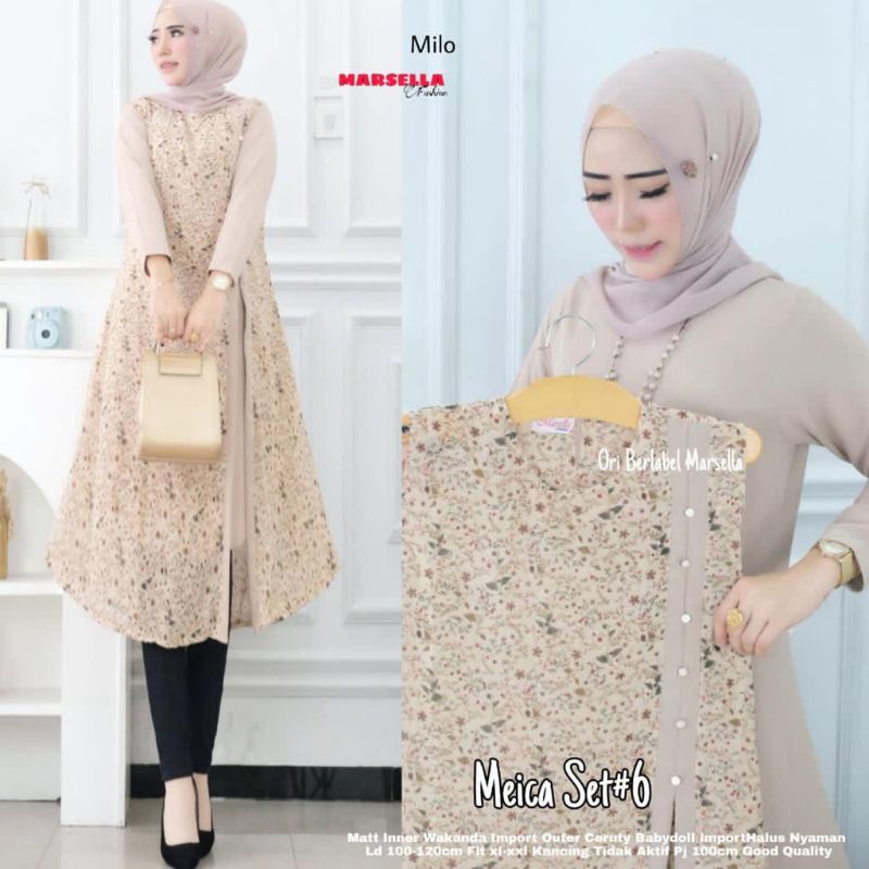 MEICA #6 SET TUNIK INNER BY MARSELLA