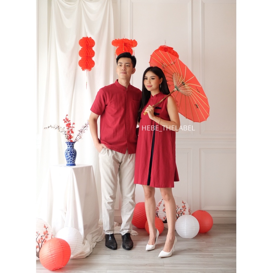 Ji-Hye Dress Cheongsam Chinese New Year - Pakaian Wanita