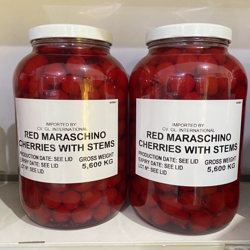 

Marachino Buah Cherry Merah 15tangkai Repack