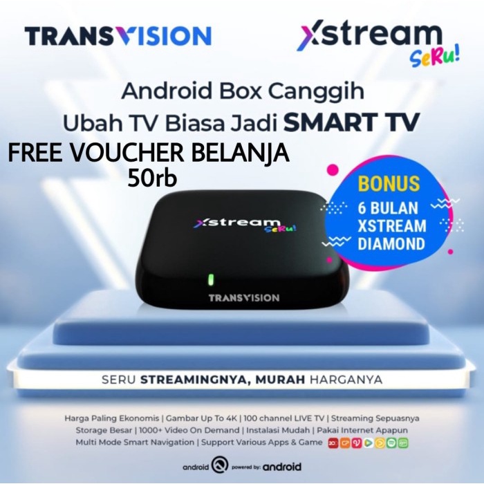 Produk Terbaru (Bukan Stb Indihome) Transvision Xstream 2Nd