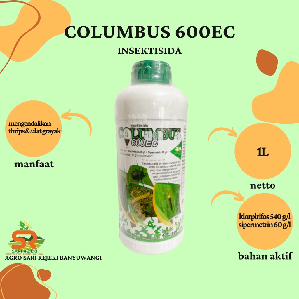 COLUMBUS 600EC 1L INSEKTISIDA