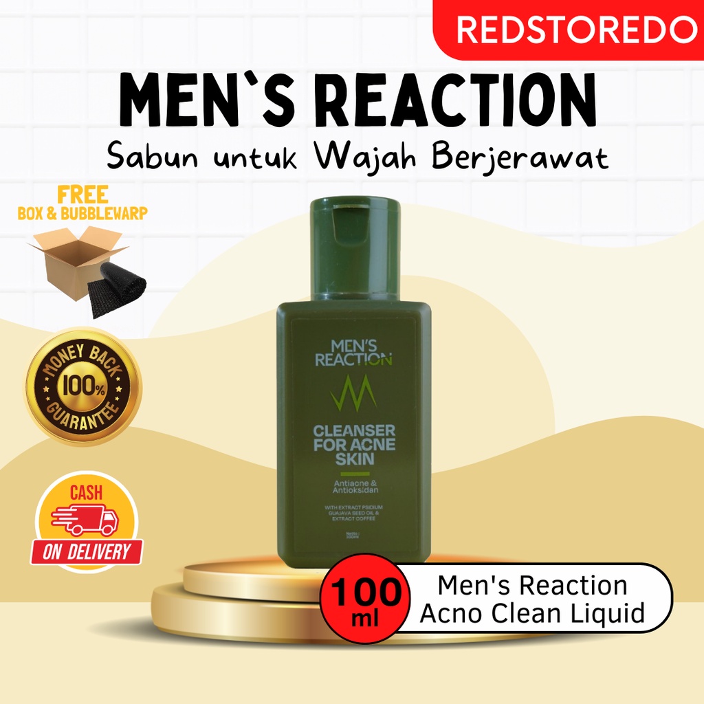 Sabun Jerawat MEN’S REACTION Acno Clean Liquid Anti Bakteri