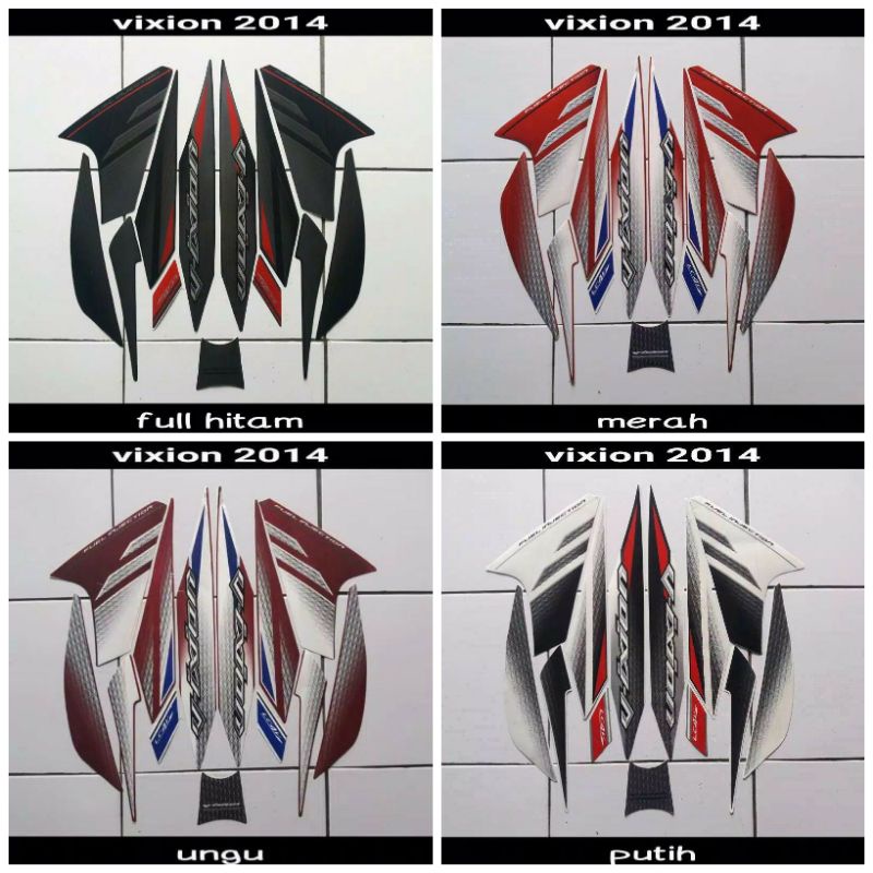 striping Lis les body motor Vixion 2014