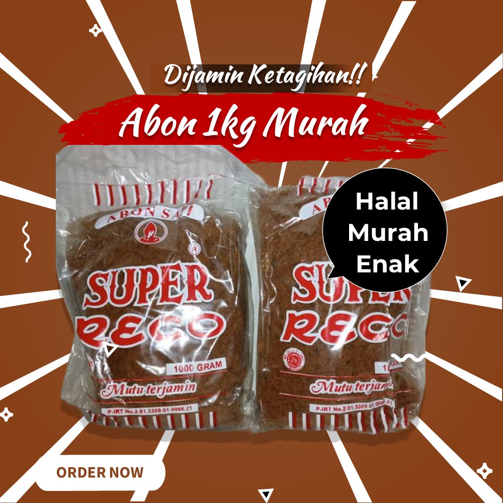 

Abon Sapi Asli Super Reco Asli Boyolali 1kg