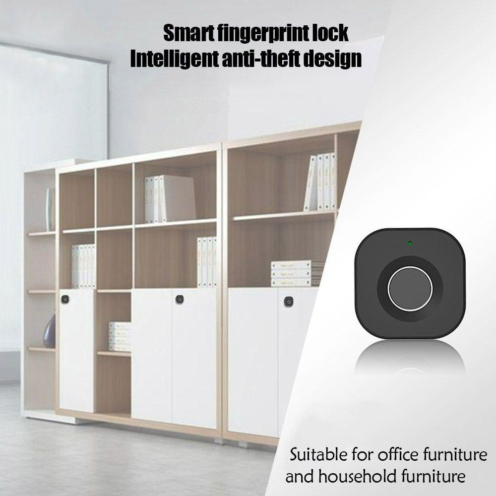 Kunci Sidik Jari Laci Atas Lampu Indikator Perangkat Keras Furniture Cerdas Smart Door Lock