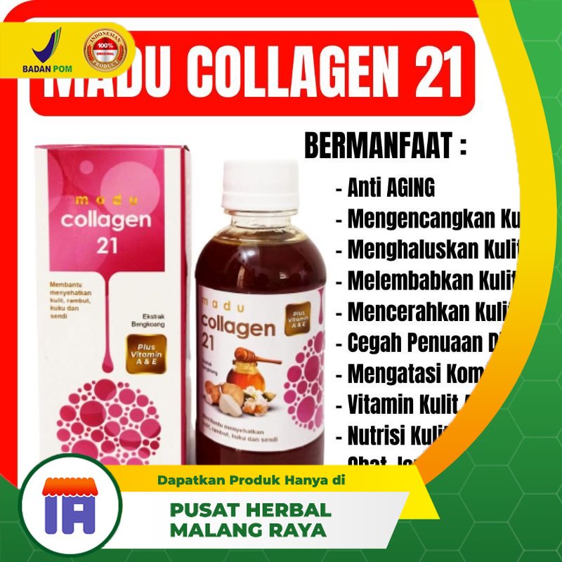 

MADU COLLAGEN 21 COLLAGEN KOLAGEN VITAMIN KULIT ANTI AGING MASKER WAJAH Isi 280gr MENYEHATKAN KULIT Rambut Kuku Dan Sendi