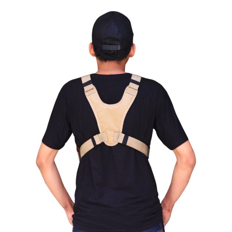 Chest bag neisda commono combo cream Tas dada pria tactical premium