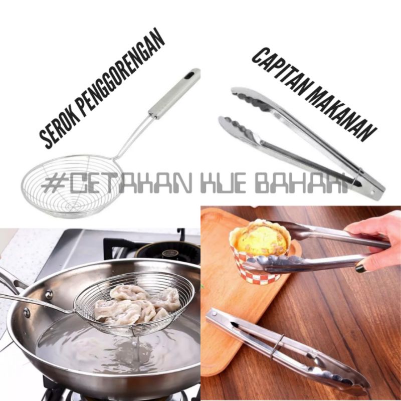 Saringan Tirisan Minyak Penggorengan Saringan Serok Mie Saringan Goreng Ayam Kentang Daging Serbagun