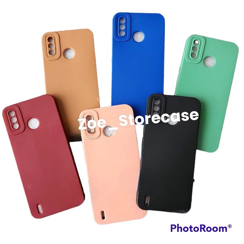 SOFTCASE / CASE MACARON Full Karet Tecno Spark 6 Go