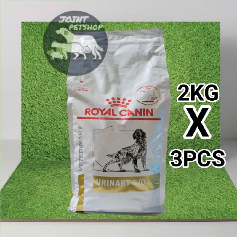 ( 3PCS ) Royal Canin Vet Urinary S/O Dog 2kg / RC Vet Urinary s/o 2kg Dog Food