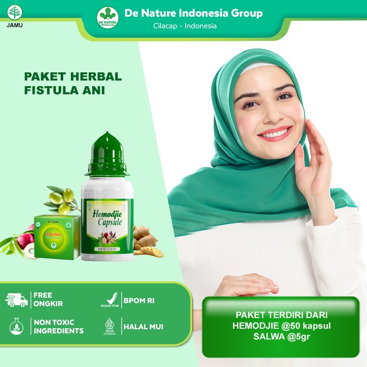 Obat fistula ani Alami Hemodjie (Bonus SALWA) - Obat Benjolan bernanah - Bisul - Benjolan di area du