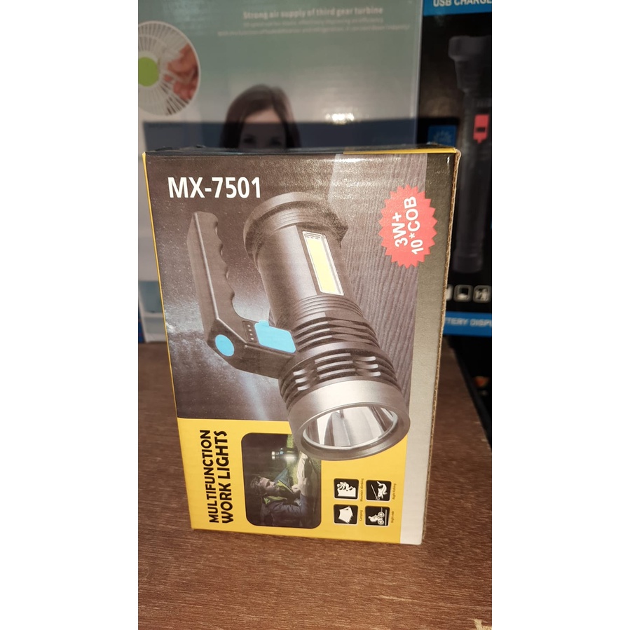 Senter MX 7501 (3W + 10COB)