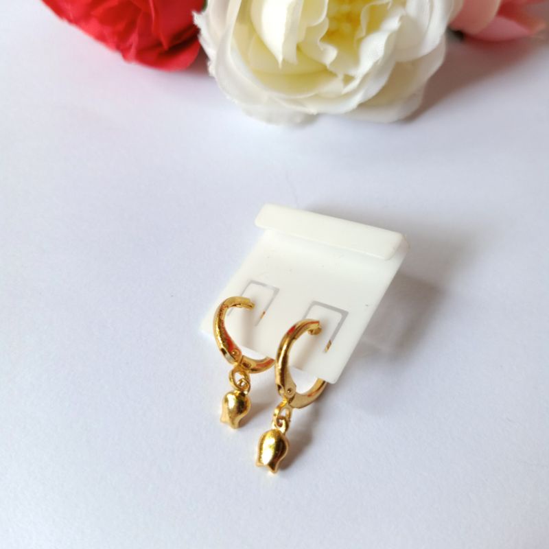 Anting xuping lapis emas wanita