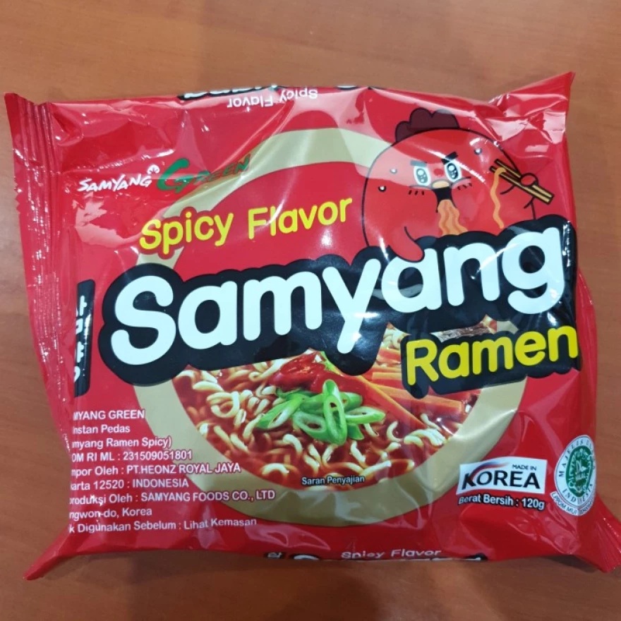 

SAMYANG Ramen Spicy Flavor Mi Instan Pedas Pack 120gr
