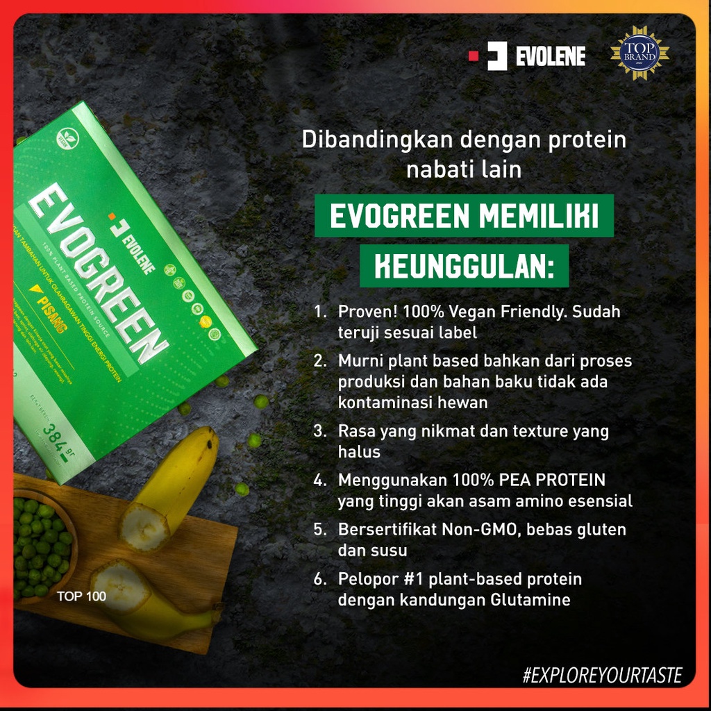 EVOLENE EVOGREEN 1 Box Isi 12 Sachet 384 Gram VEGAN PROTEIN Plant Based VEGETARIAN FREE LACTOSE LAKTOSA BPOM HALAL EVO GREEN EVOGREN EVOLINE EVOLEN EVOLINE EVOLEN