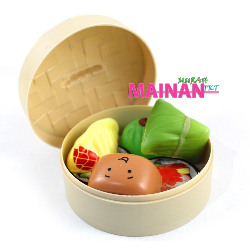 MAINANKEI MAINAN ANAK MURAH DIMSUM MINI ISI 6 SS1590 MAINAN ANAK MASAK - MASAKAN DIMSUM ONIGIRI