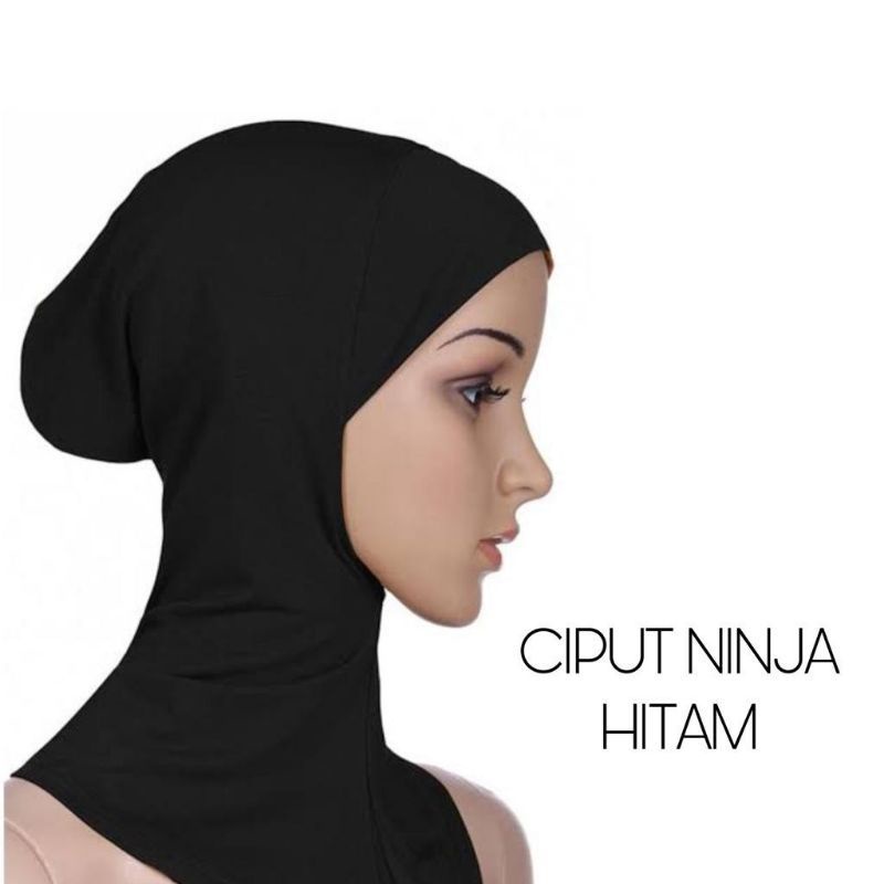Ciput ninja hitam | Dalaman Hijab