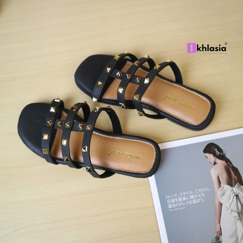 Ikhlasia Big Sale Sandal Wanita Harumi Premium Nyaman Empuk Dipakai TP58