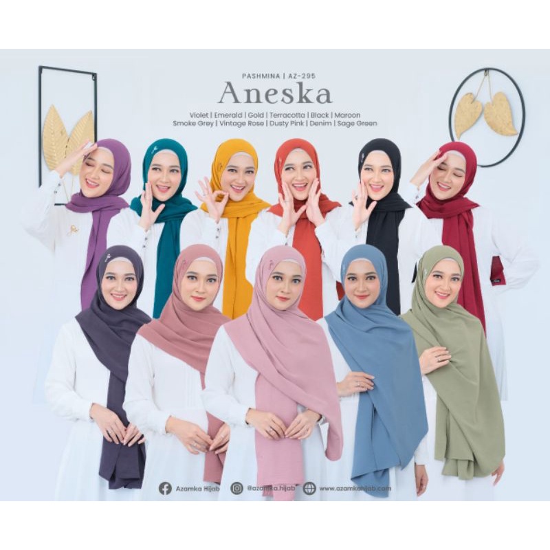 Pasmina Anezka by Azamka Hijab COD SEINDONESIA RAYA