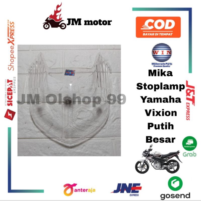 MIKA SEIN +STOPLAMP LAMPU BELAKANG 1 SET YAMAHA VIXION PUTIH BESAR MERK WIN