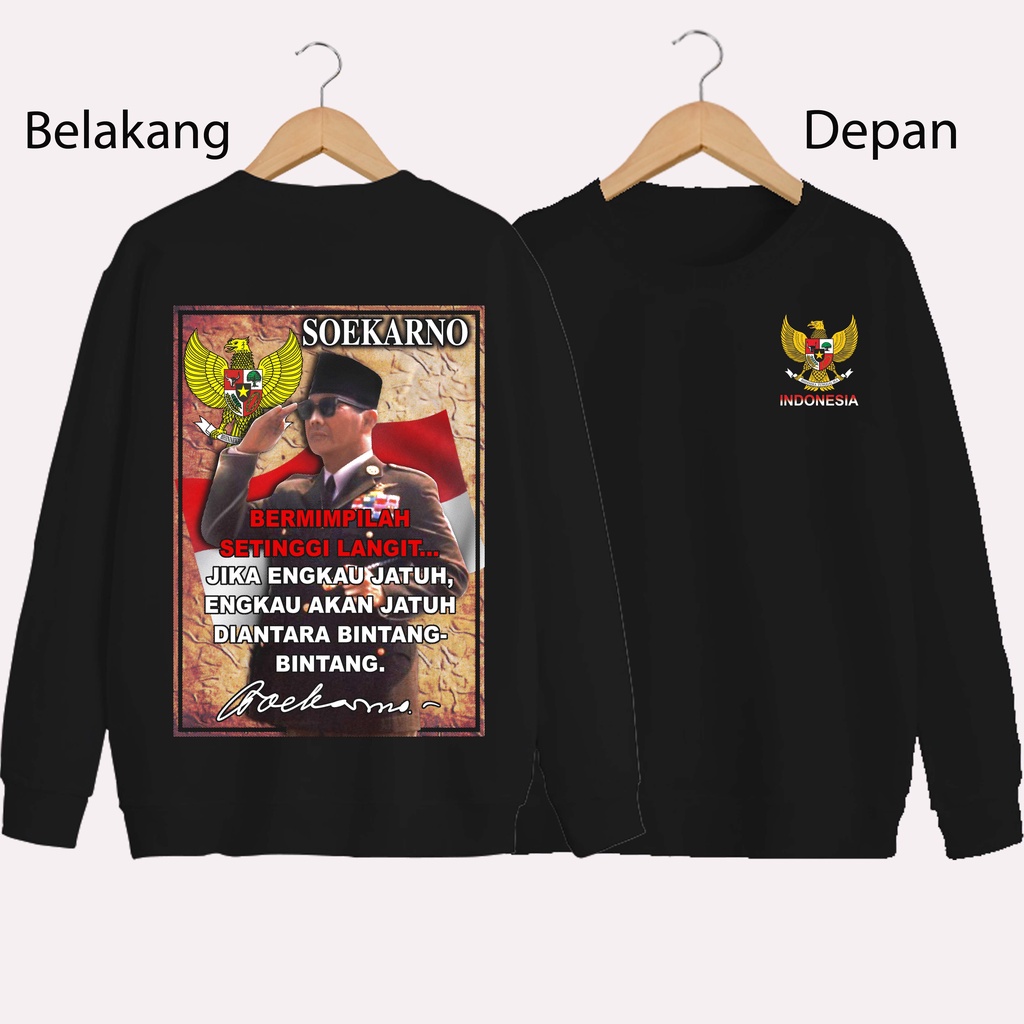 SWEATER UNISEX DB SUEKARNO 3 PRIA DAN WANITA SWEATER JUMBO